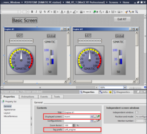 WinCC SCADA prof screen